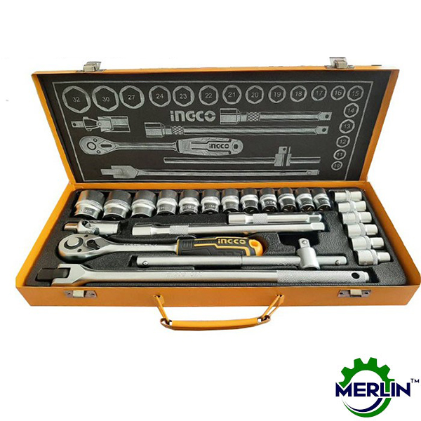 INGCO 24PCS 1/2″ SOCKET SET